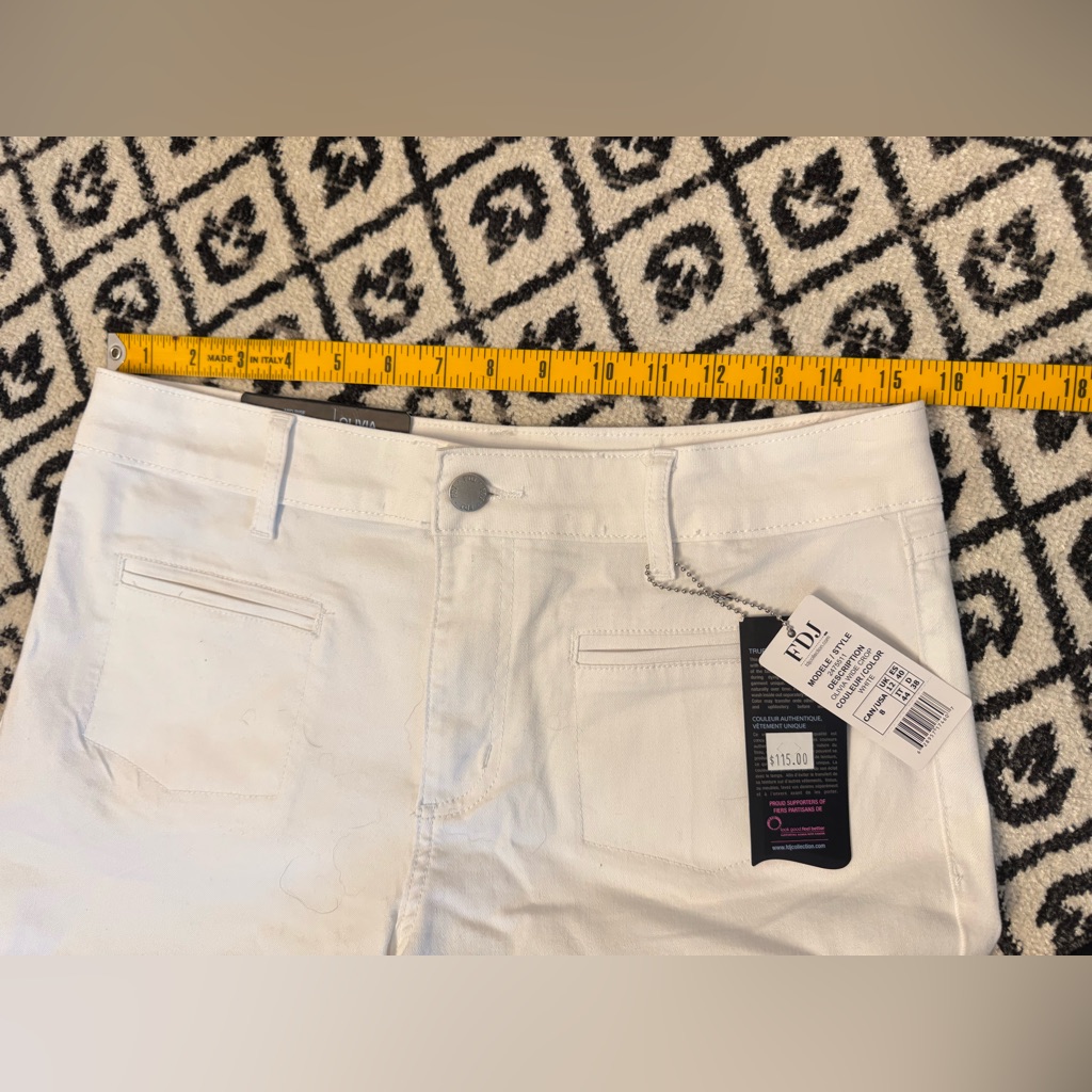 Fdj White Wide Leg Jeans